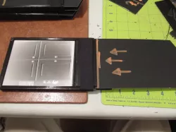 Polaroid custom 4x5 film holder for pack film back