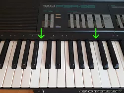 Replacement B, E, C, F Key for Yamaha PSR-32 Keyboard Synth