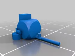 residential natural gas meter (Ho scale 1:87)