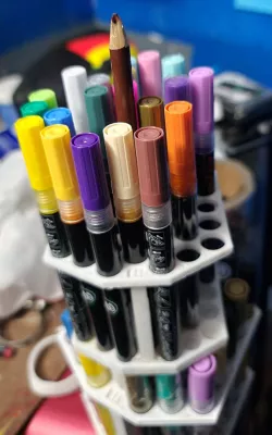 Smaller 42 count Paint Pen Marker Holder Cup Organizer Hobby Caddy