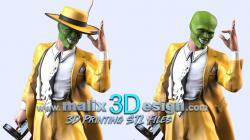 STL file La Mascara, Jim Carrey, movie, comedy, poster, sign, logo, logo  🎬・3D print model to download・Cults