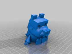 Tiny articulated robot wolf