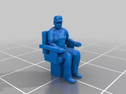 Tug Pilot In Chair