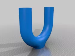 u shape vase