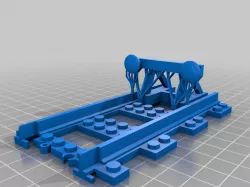 Various Lego compatible train track crossing , buffers and other bits