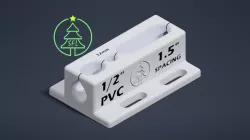 1/2" PVC Drilling Jig - 12mm Bit 1.5" Spacing