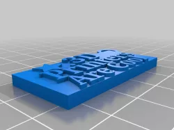 3D Printers Are Cool Keychain