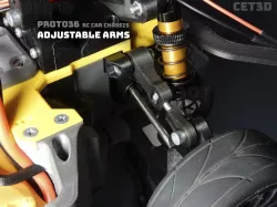 ADJUSTABLE ARMS for PROTO36 RC Car Chassis