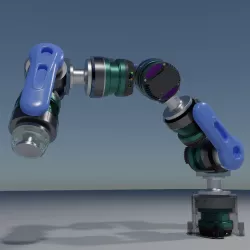 Amber B1 Robot Arm Hirez Blender Rigged Model
