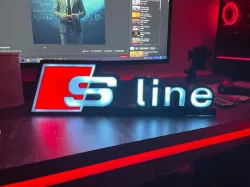 Audi S Line Logo LED