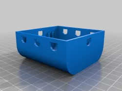 Battery box for vintage tin toy bartender D cell