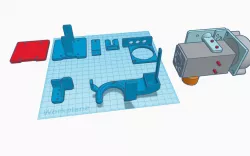 Biqu H2 Extruder & BL Touch on Hermit Crab Mount