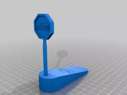 Calço de Porta Placa Pare com logo - Door Stop