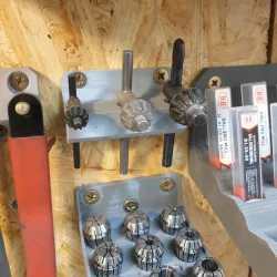 Chuck key set wall mounted bracket