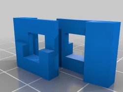 Clip for 40x40 Aluminium Profil (without disassembly)