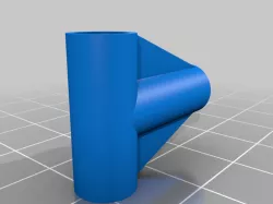 Connectors for 1/4" wooden dowels or pipes - used to make a kite (parametric)