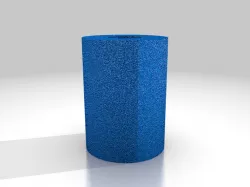 Cylinder with a hole for screws, for example (no screw threads)