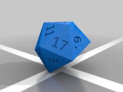 Deliberately unfair (and fair) d20 dice by Anachronist, Download free STL  model