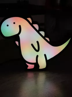 Dino Night Light (add programmable Leds and ESP8266)