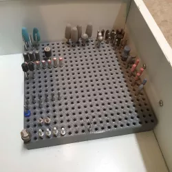 Dremel bits drawer organizer