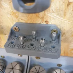 Dremel collet set wall mounted bracket