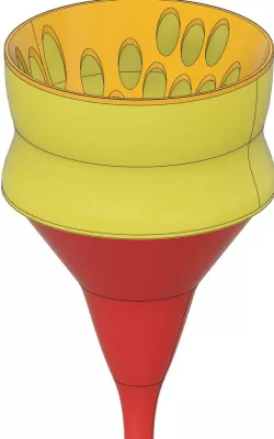 Dual Filter Funnel (Rough/Fine) for Resin, IPA, etc