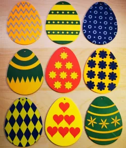 Easter eggs wall decoration (two colors)