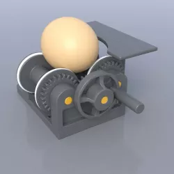 Egg Lathe for painting eggs