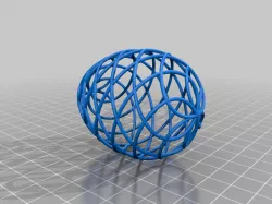 Egg with spirals - double colour