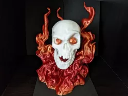 Flaming Skull