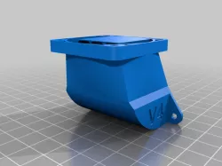 Gaping Maw back plates, fan mounts & ducts for Rat Rig printer carriages.