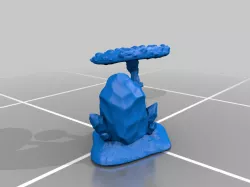 Giant Mushrooms w/Crystals Scatter Terrain