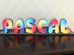 Glowing WLED or LED all alphabet letters and all numbers 10 cm high
