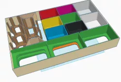 Here Be Dragons - board game insert