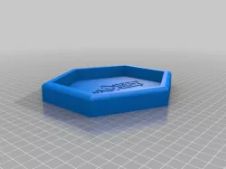 Hexagonalish Dice Tray for CoraQuest