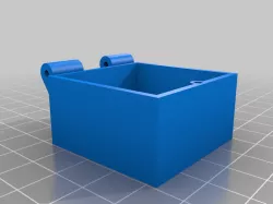 Hinged box with magnetic lid