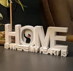 HOME IS WHERE MY HEART IS DIY 3D PHOTO FRAME PICTURE BOX