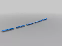 Inosuke's Sword with pins