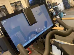 iPhone / Smart phone holder to hook on monitor / Peloton