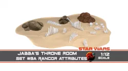 Jabbas Throne Room - Set 9a - Rancor Cave Attributes 1-12 scale