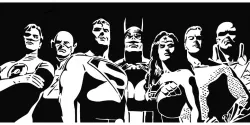 Justice League stencil