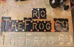 Large Modular Router Template Stencil Letters & Numbers 106mm Tall