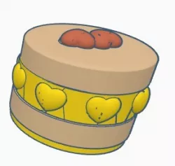 LOVE CAKE - cream cake for dolls