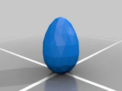 low poly geodesic easter egg