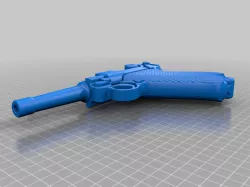 luger solid model easy print  