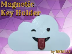 Magnetic face cloud key holder