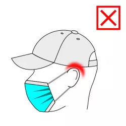 Mask hook (for a classic baseball cap)