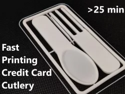 Minimal Fast Printing Credit Card Cutlery