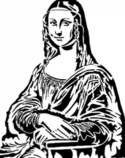 Mona Lisa stencil