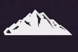 Mountains keychain